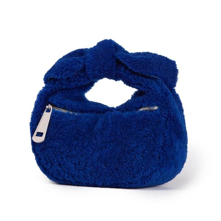Roberta Gandolfi Bunny Teddy mini bag in shearling con tracolla in pelle staccabile In Saldo