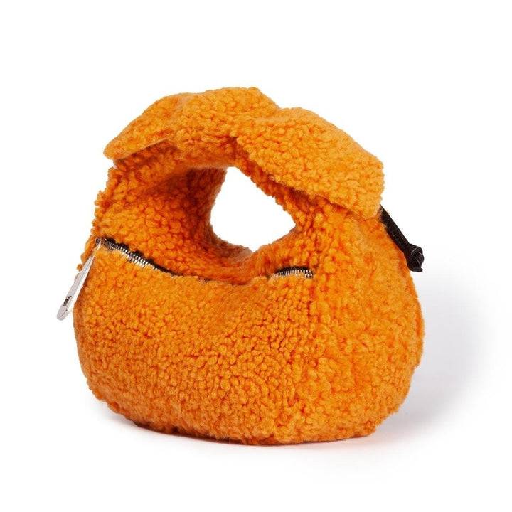 Roberta Gandolfi Bunny Teddy mini bag in shearling con tracolla in pelle staccabile Moda