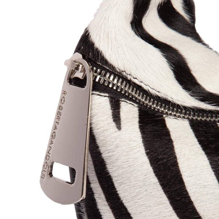Roberta Gandolfi Bunny Pony mini bag in pony stampa animalier e finiture in pelle di vitello con tracolla staccabile 2025