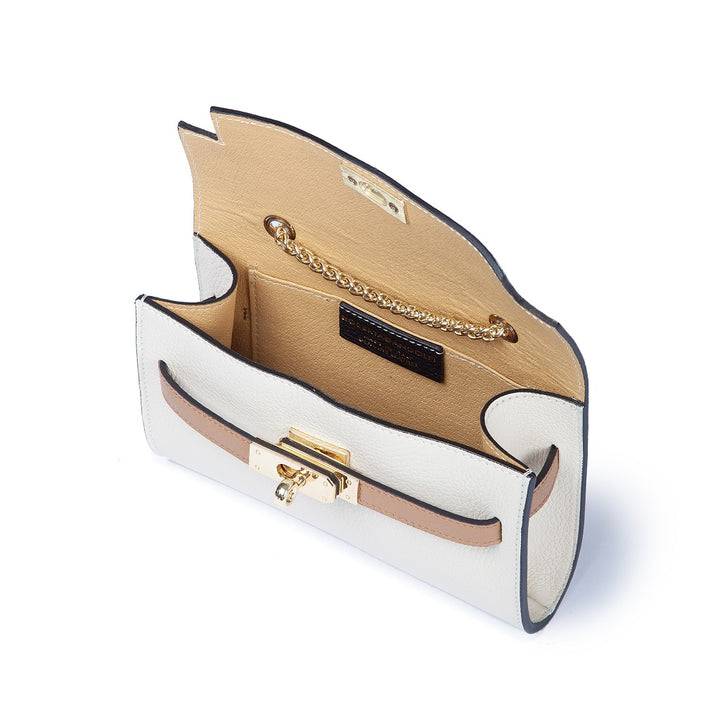 Roberta Gandolfi Chiara tracollina crossbody con chiusura girello e tracolla in catena Pezzi Unici