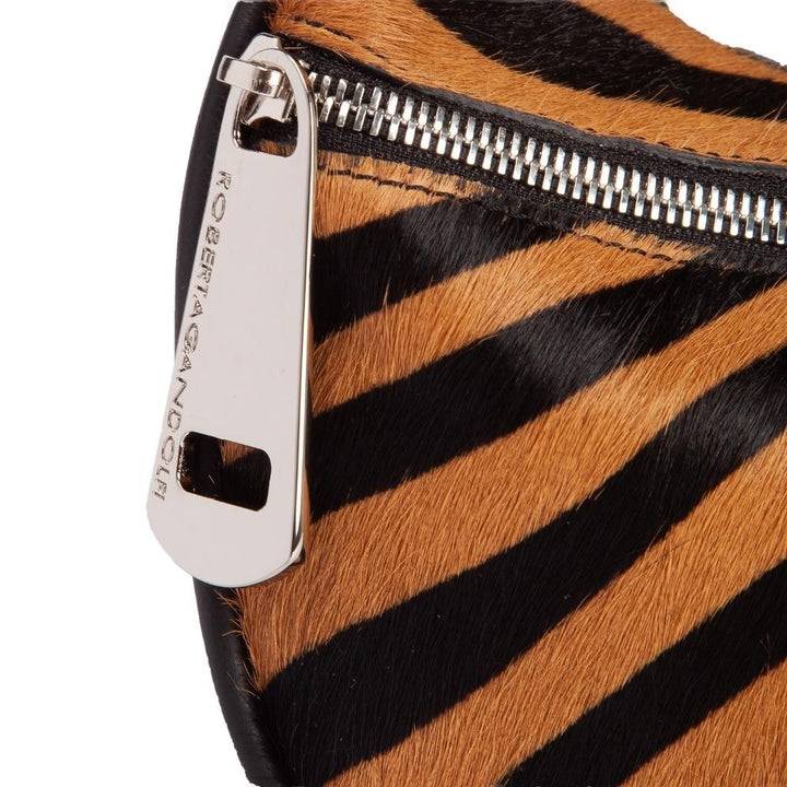 Roberta Gandolfi Bunny Pony mini bag in pony stampa animalier e finiture in pelle di vitello con tracolla staccabile Negozi Online