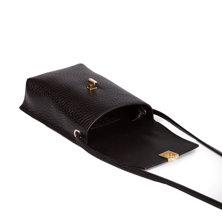 Roberta Gandolfi Elodie minibag and phoneholder in pelle con pratica tasca esterna e tracolla regolabile Acquista Ora