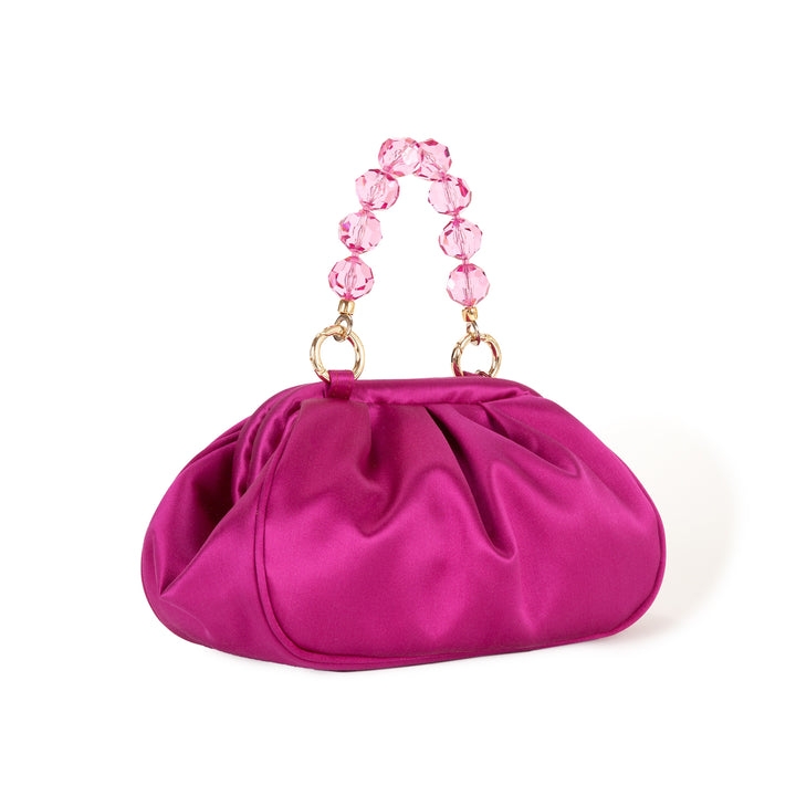 Roberta Gandolfi Sirenetta Puffy mini bag in raso di seta e manico gioiello Online