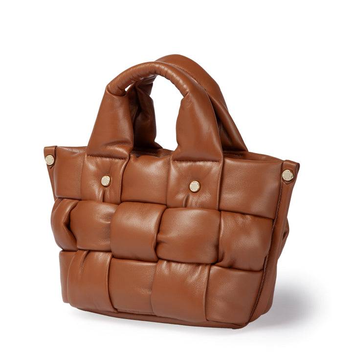 Roberta Gandolfi Greta Mini Nappa borsa in soffice pelle di agnello imbottita ed intrecciata a mano Outlet