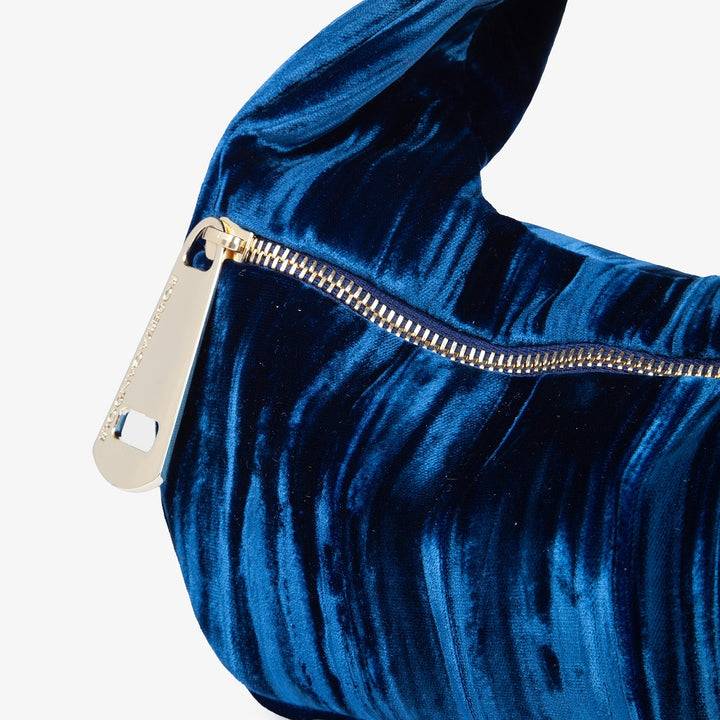 Roberta Gandolfi Bunny Velvet borsa a mano con tracolla staccabile in velluto plissè I Più Venduti