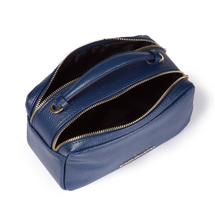 Roberta Gandolfi Brigida camera borsa in pelle con doppio scomparto e tracolla in catena dorata con spallaccio protettivo in pelle Prezzo Ridotto