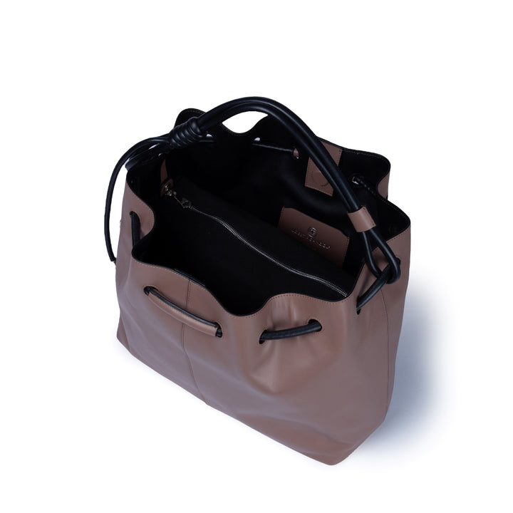 Roberta Gandolfi Gisella Large borsa con doppia portabilità mano o spalla in morbido vitello Spedizione Gratuita