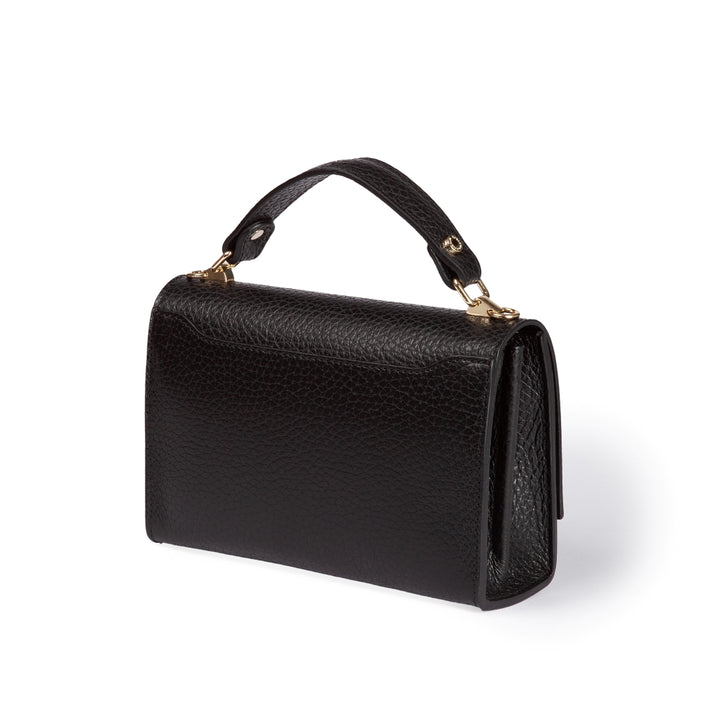 Roberta Gandolfi Elodie compact crossbody borsa in pelle con tramezza interna e tasca esterna con tracolla staccabile e regolabile In Linea