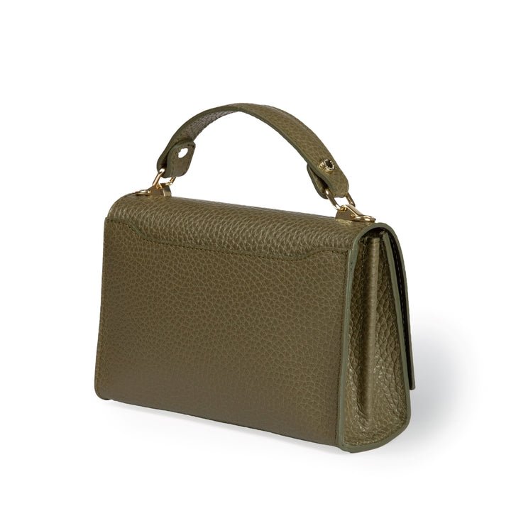Roberta Gandolfi Elodie compact crossbody borsa in pelle con tramezza interna e tasca esterna con tracolla staccabile e regolabile Nuovo