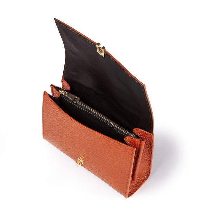 Roberta Gandolfi Elodie compact crossbody borsa in pelle con tramezza interna e tasca esterna con tracolla staccabile e regolabile Qualità