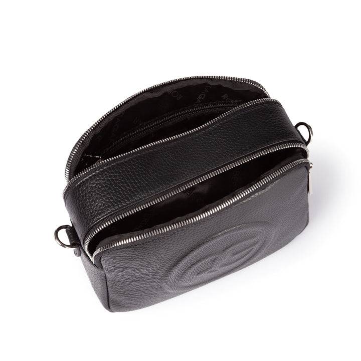 Roberta Gandolfi Roberta Pelle camera e crossbody in pelle con doppio scomparto e tracolla staccabile Acquista Ora