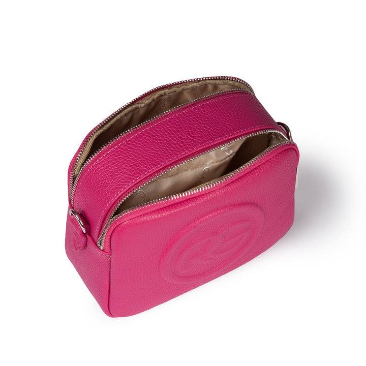 Roberta Gandolfi Roberta Pelle camera e crossbody in pelle con doppio scomparto e tracolla staccabile Promozione Limitata
