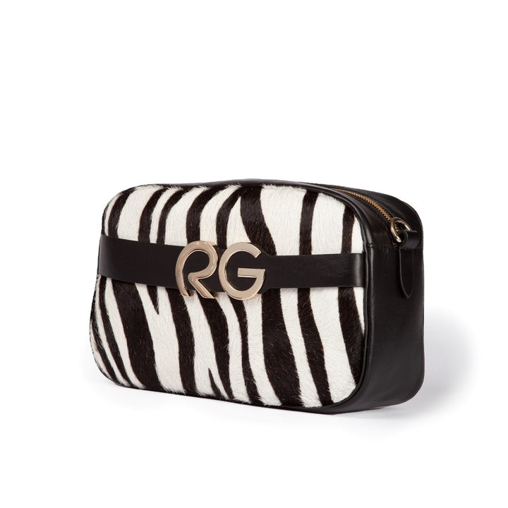 Roberta Gandolfi Dafne pony camera in pelle stampa animalier con tracolla staccabile Sconto di tempo limitato