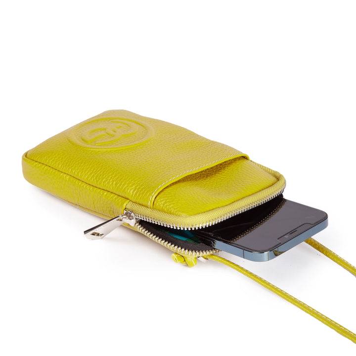 Roberta Gandolfi RG Phone holder in pelle di vitello con tracolla staccabile e regolabile Soddisfazione Garantita
