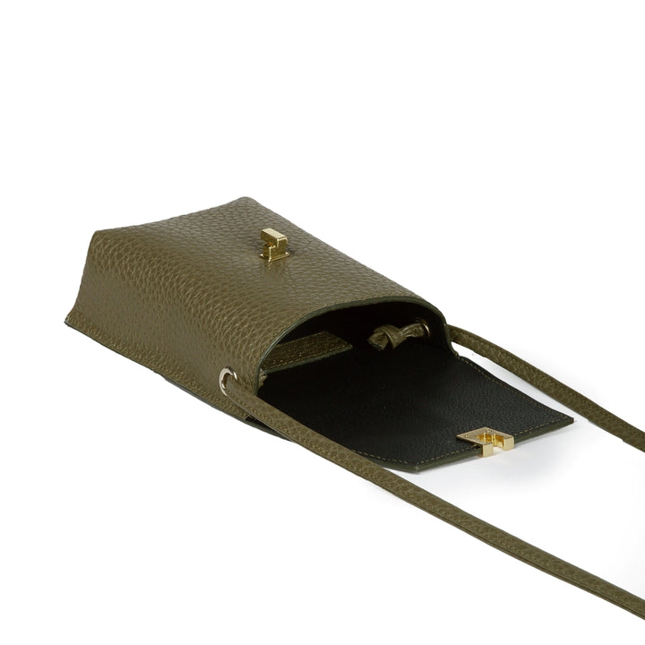 Roberta Gandolfi Elodie minibag and phoneholder in pelle con pratica tasca esterna e tracolla regolabile Acquista Ora