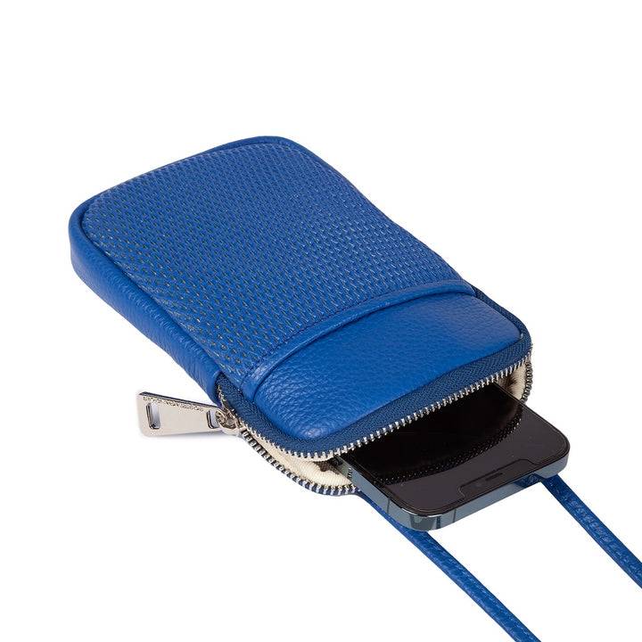 Roberta Gandolfi Yuma Phone holder in pelle di vitello con tracolla staccabile e regolabile e tasca esterna Fino Al -60%
