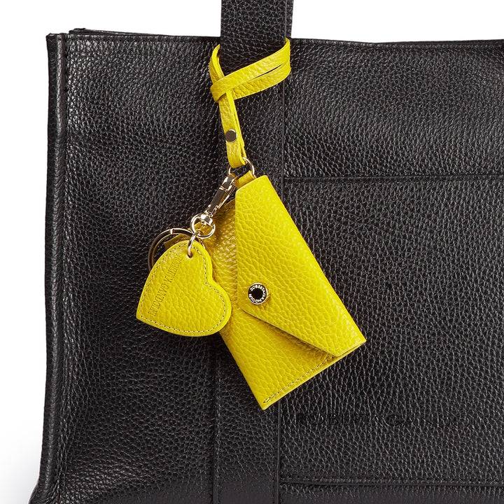 Roberta Gandolfi Tessa shopping in pelle con charms colorato e pratica tasca esterna Negozio