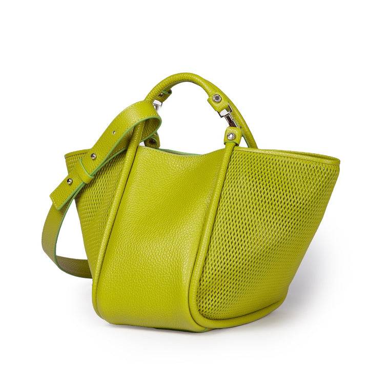 Roberta Gandolfi Yuma medium 3 in 1 borsa a mano in pelle trasformabile con tracolla staccabile Nuovo