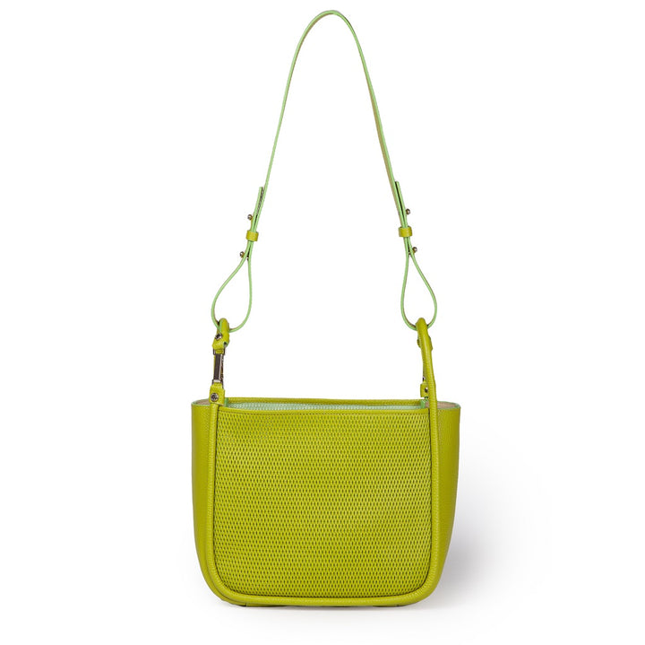 Roberta Gandolfi Yuma medium 3 in 1 borsa a mano in pelle trasformabile con tracolla staccabile Nuovo