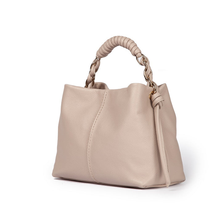 Roberta Gandolfi Amina small borsa a mano in pelle con manico tubolare fasciato e tracolla staccabile Outlet