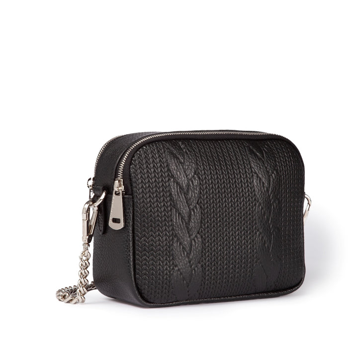 Roberta Gandolfi Camera Treccia borsa a spalla e crossbody in pelle stampata con tracolla catena Saldi Di Fabbrica