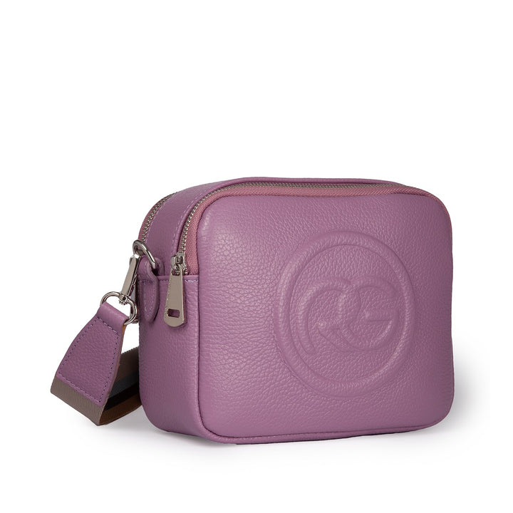 Roberta Gandolfi Roberta Pelle camera e crossbody in pelle con doppio scomparto e tracolla staccabile Nuovo