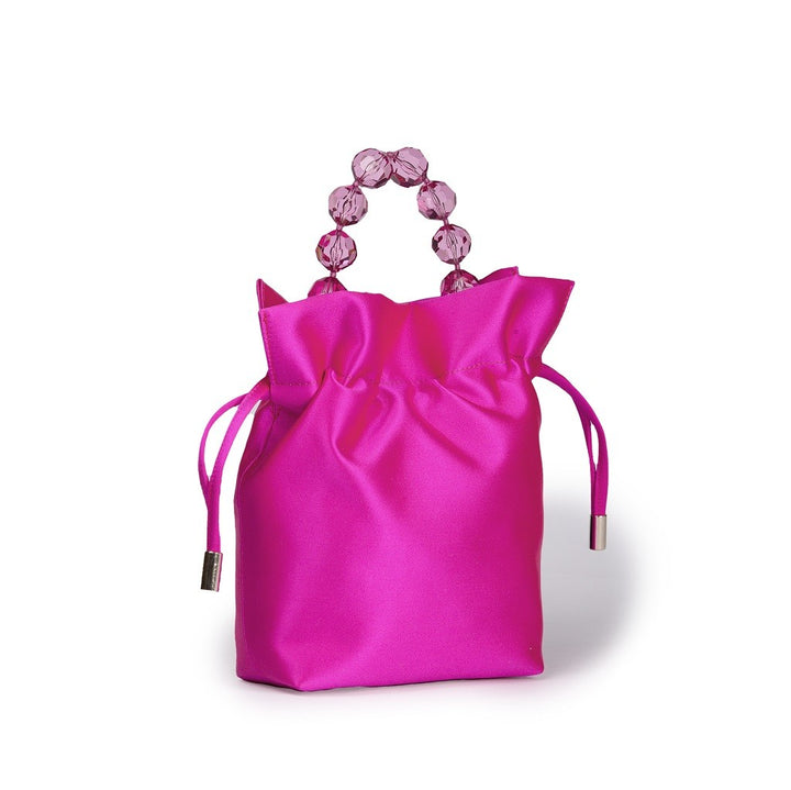 Roberta Gandolfi Sirenetta Tulip mini secchiello in raso di seta e manico gioiello Offerte