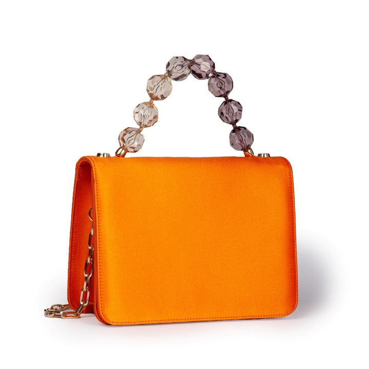 Roberta Gandolfi Sirenetta Mini bag in raso di seta e manico gioiello Vendita Economica