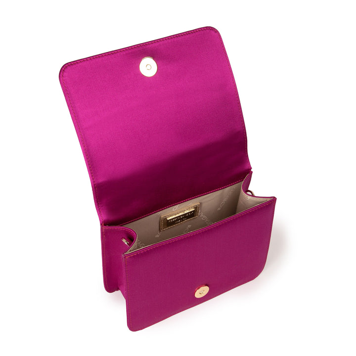 Roberta Gandolfi Sirenetta Mini bag in raso di seta e manico gioiello Moda