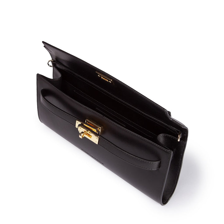 Roberta Gandolfi Jade cluch borsa in pelle con chiusura manico retrattile e tracolla staccabile e regolabile Soddisfazione Garantita