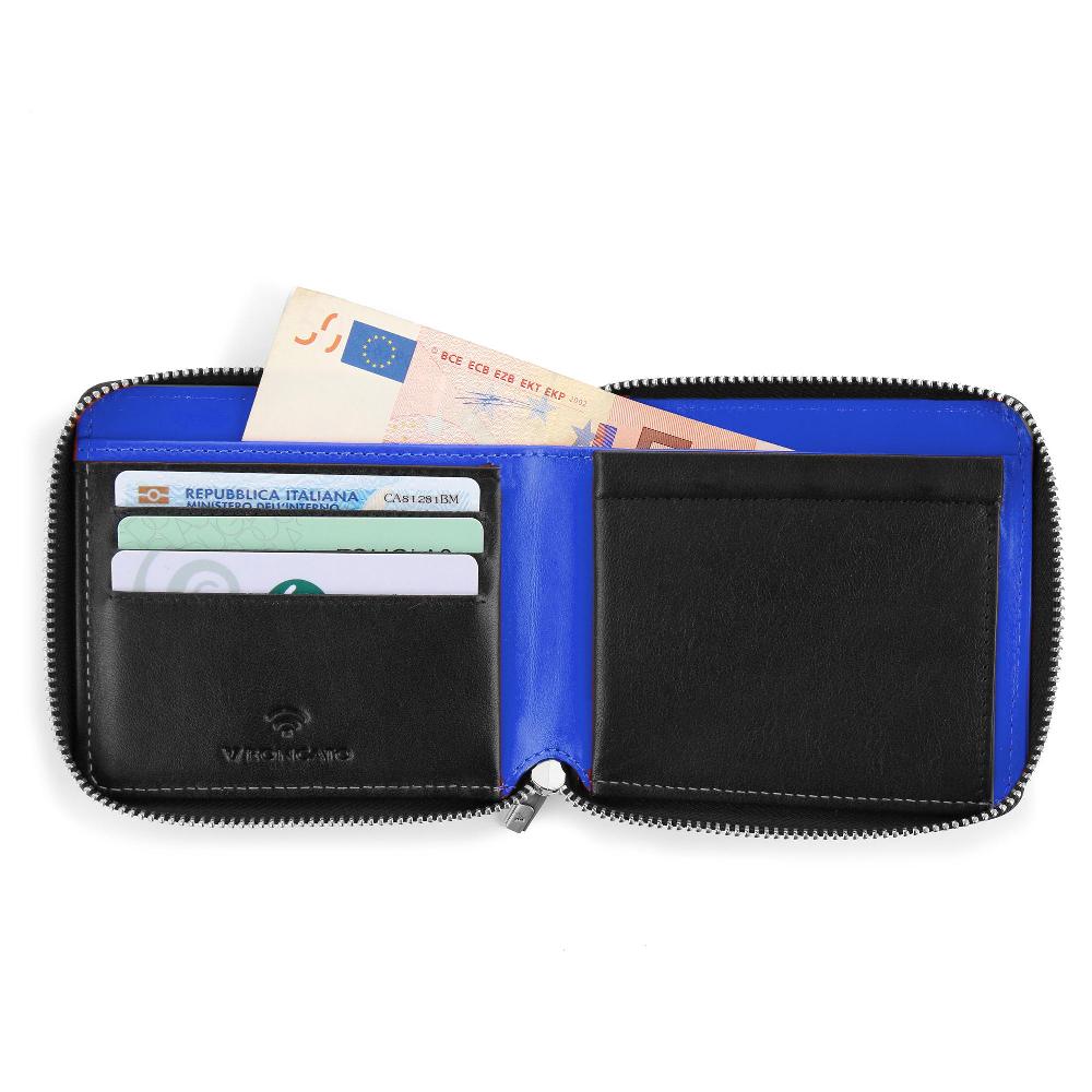 Roncato Portafoglio con portamonete taormina nero/blu Negozio Online Roncato ACQUISTA ORA