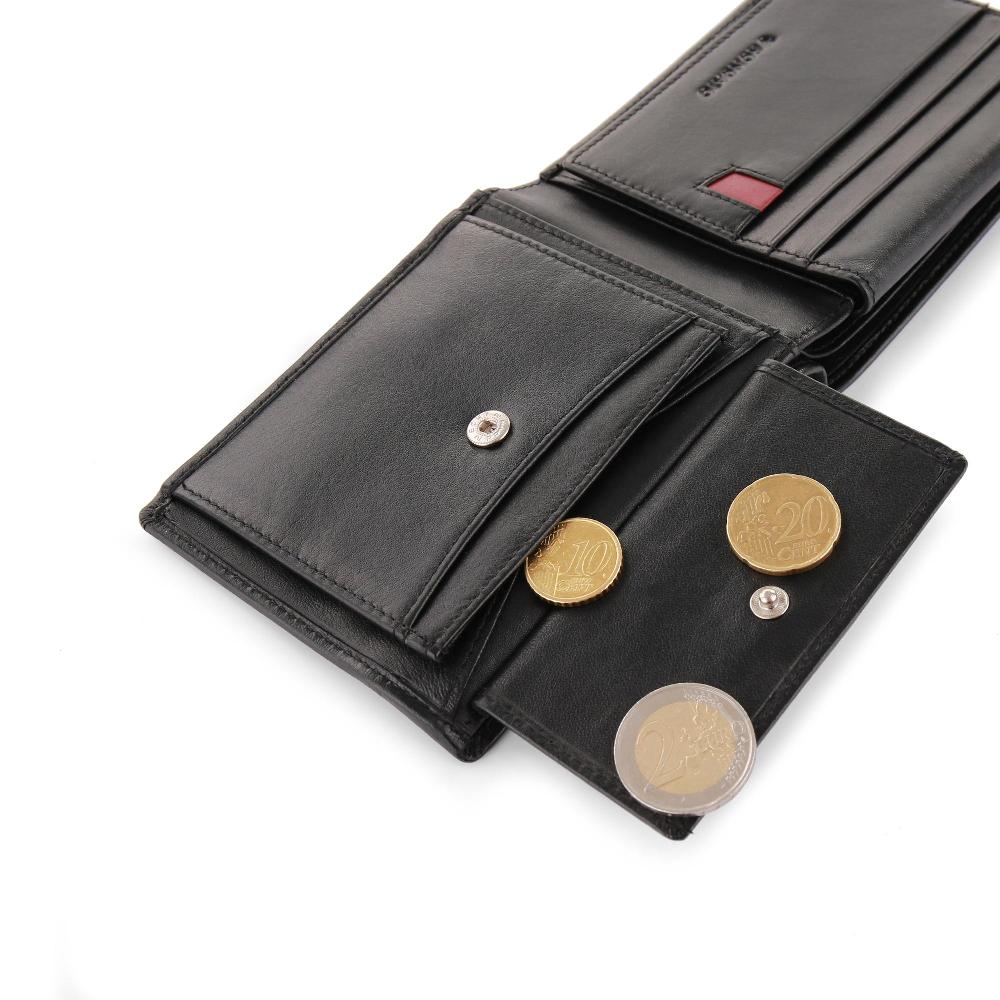 Roncato Portafoglio con portamonete pascal nero Negozio Online Roncato Sottocosto