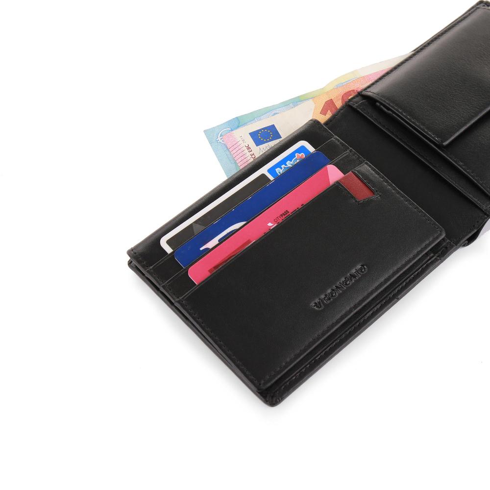 Roncato Portafoglio con portamonete pascal nero Negozio Online Roncato Sottocosto