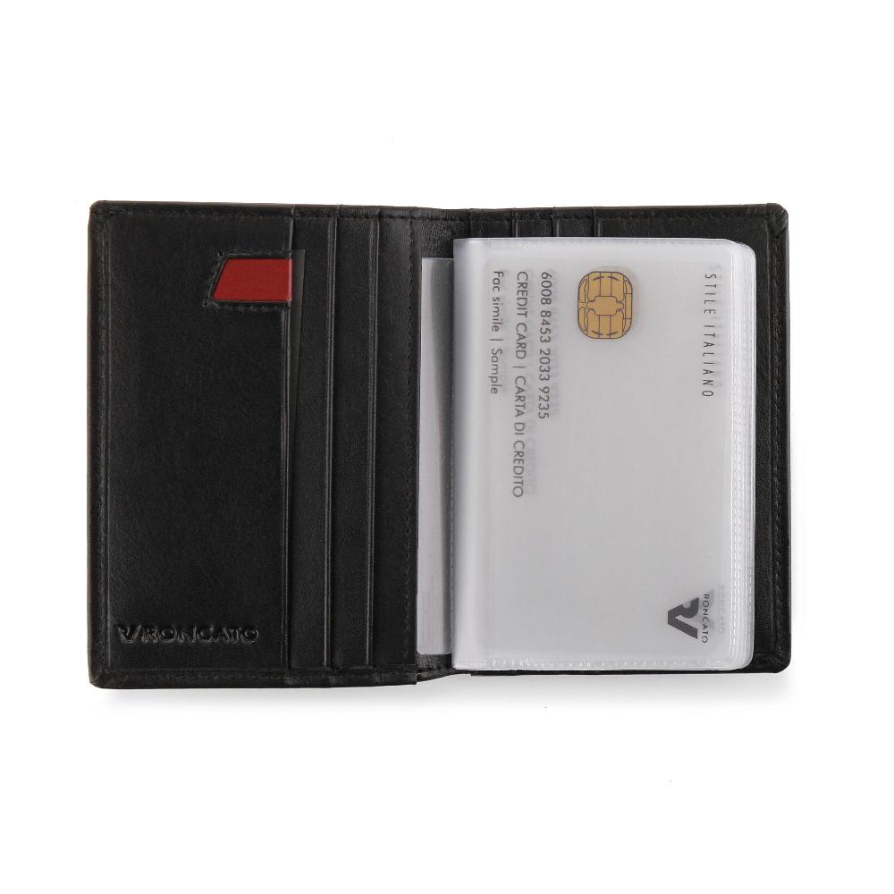 Roncato Porta carte di credito pascal nero Negozio Online Roncato In Saldo