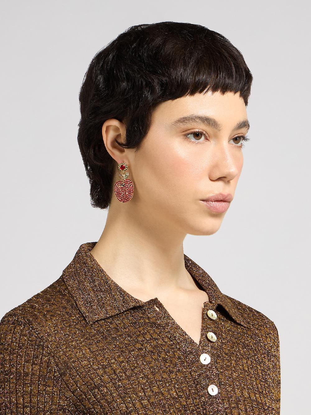 Rosantica Cornucopia Red Earrings Vendita Calda
