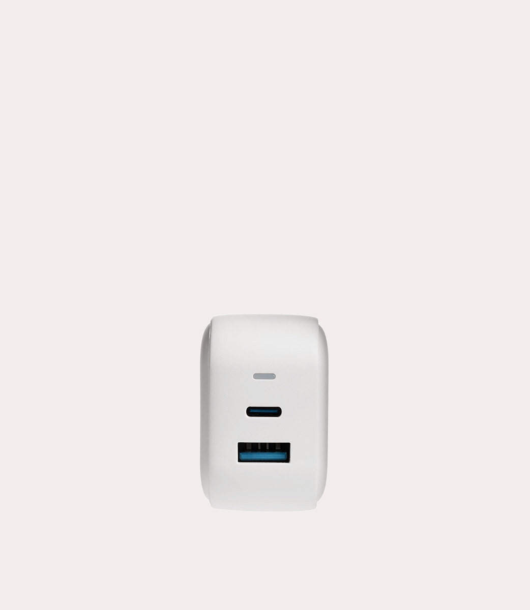 Tucano Doppio caricabatteria da parete USB-A/USB-C GaN da 38W Moda