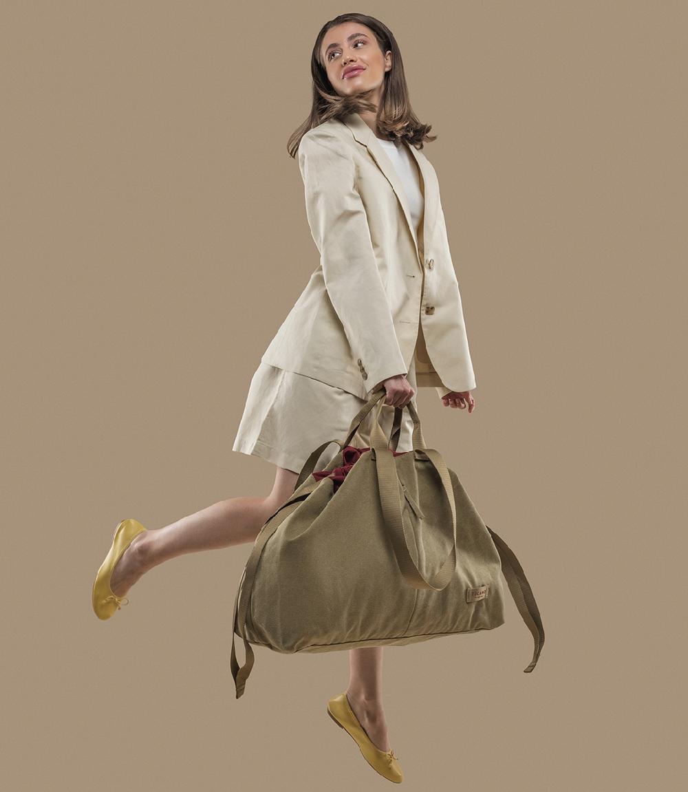 Tucano Borsa shopper in canvas misura large Economico