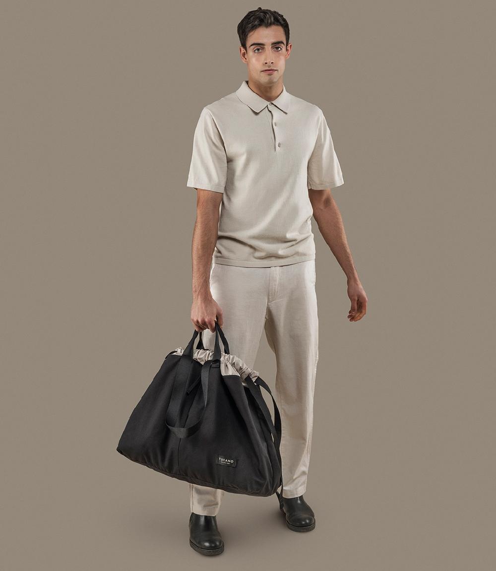 Tucano Borsa shopper in canvas misura large Economico