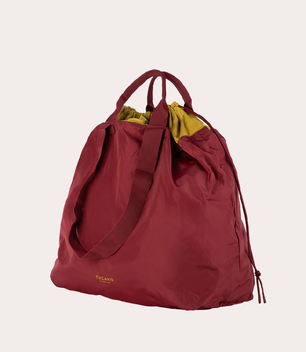 Tucano Borsa shopper pieghevole in materiale ottenuto dalla plastica riciclata Nuova