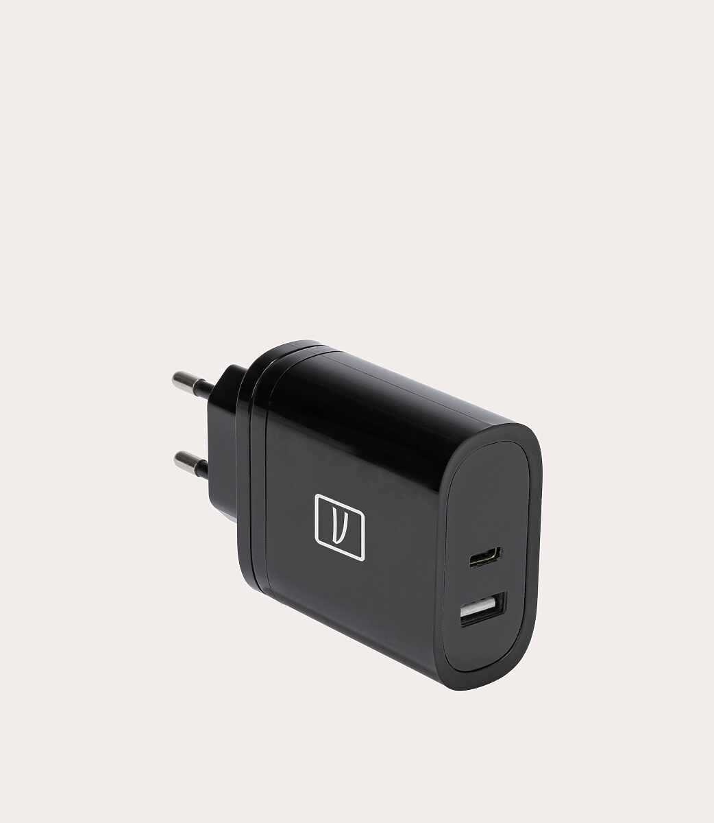 Tucano Doppio caricabatteria da parete USB-A/USB-C GaN da 65W Qualità