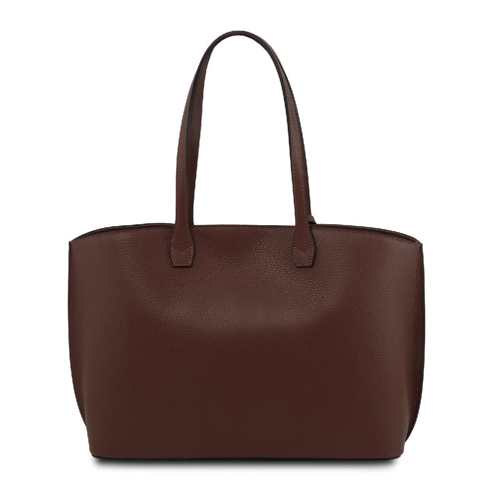Tuscany Leather Leather Shopping bag Vendita Economica