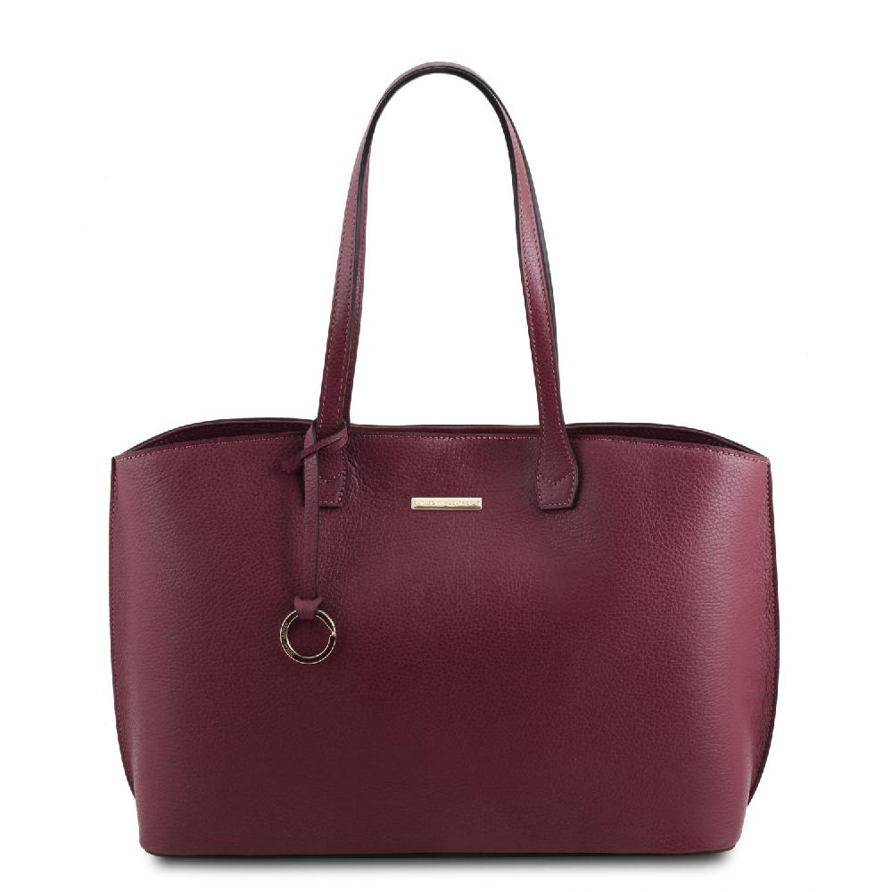 Tuscany Leather Leather Shopping bag Saldi Di Fabbrica