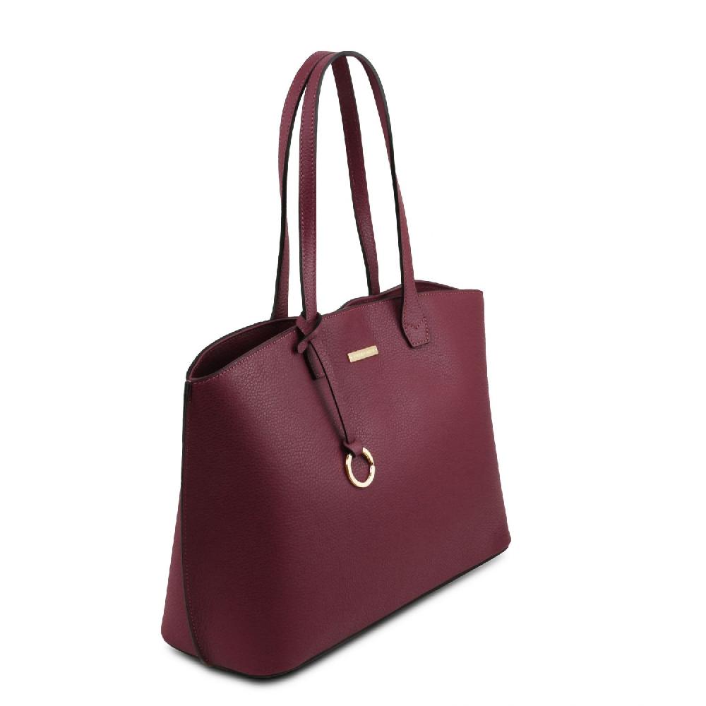 Tuscany Leather Leather Shopping bag Saldi Di Fabbrica