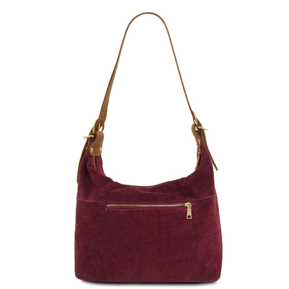 Tuscany Leather Suede Leather Shoulder bag Convenienza