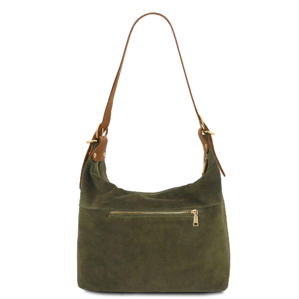 Tuscany Leather Suede Leather Shoulder bag Novità