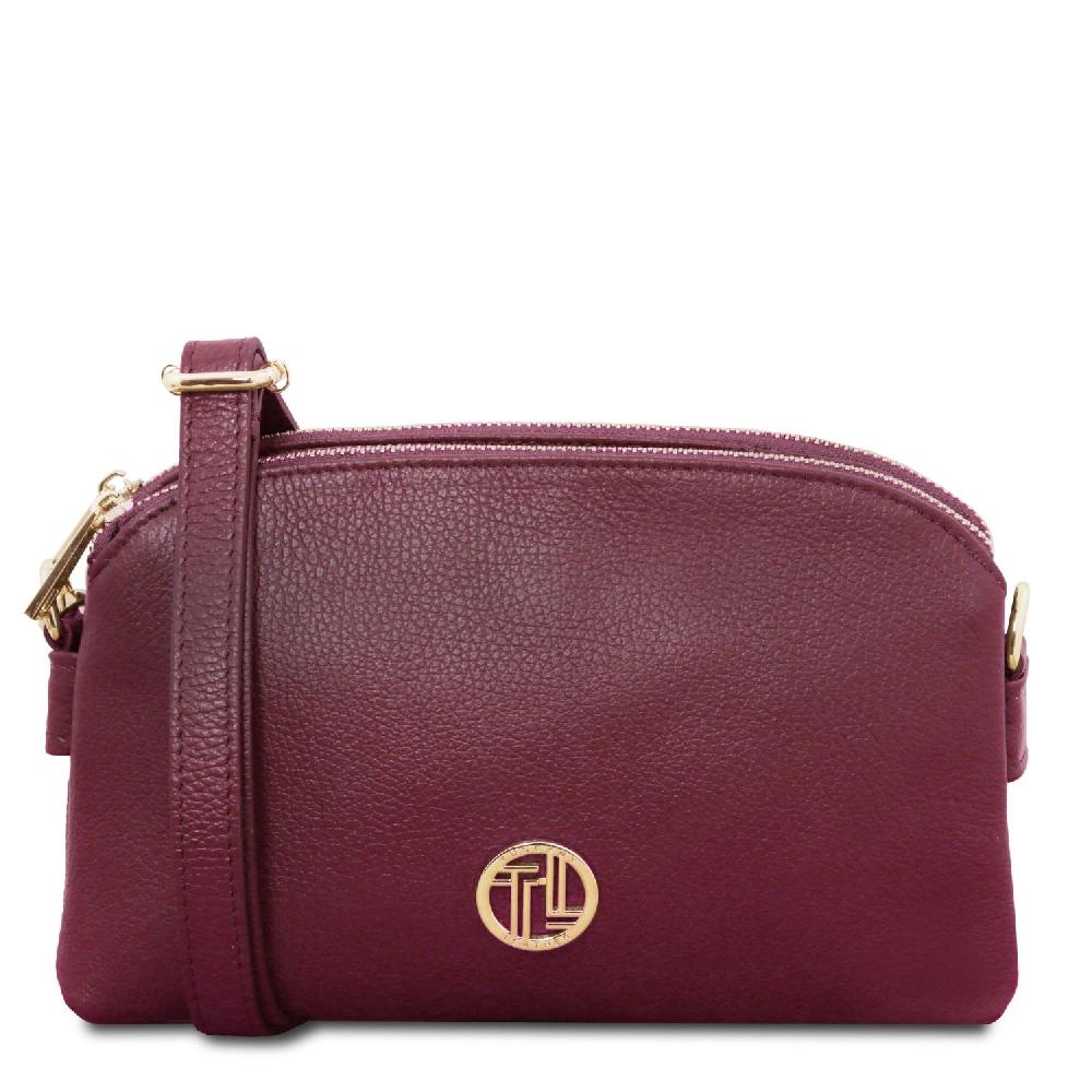 Tuscany Leather Umhängetasche aus Weichem Leder Consegna Veloce