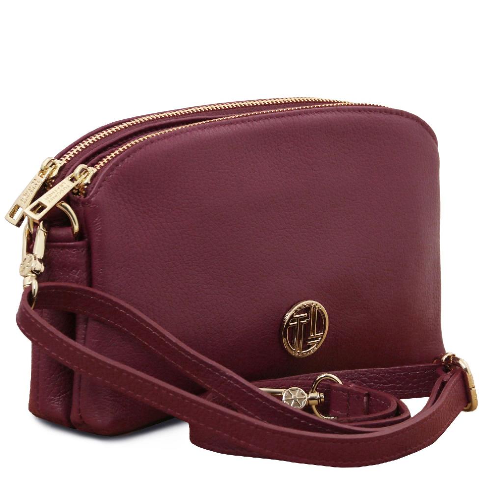 Tuscany Leather Umhängetasche aus Weichem Leder Consegna Veloce