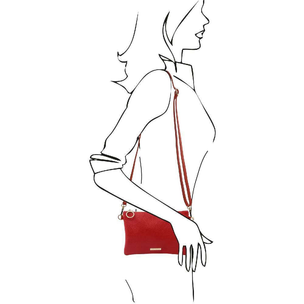 Tuscany Leather Clutch aus Weichem Leder Offerta