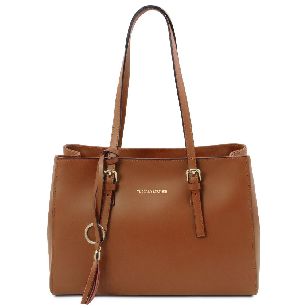 Tuscany Leather Schultertasche aus Leder Vendite Flash