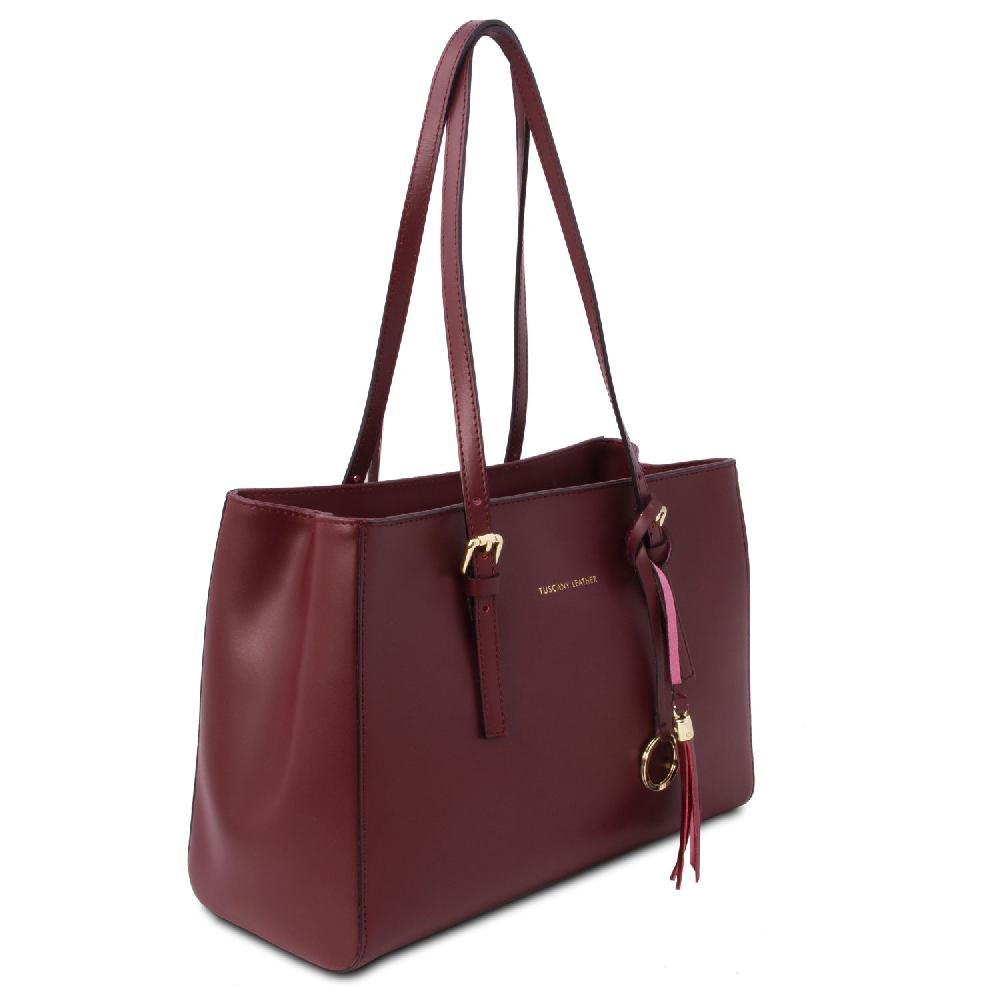 Tuscany Leather Schultertasche aus Leder In Saldo